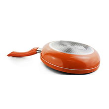 愛仕達28cm火龍眼電磁爐通用不粘煎鍋G8228E產品評測與圖片展示